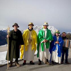 In der Pfarre Donnersbach waren 20 Sternsinger unterwegs